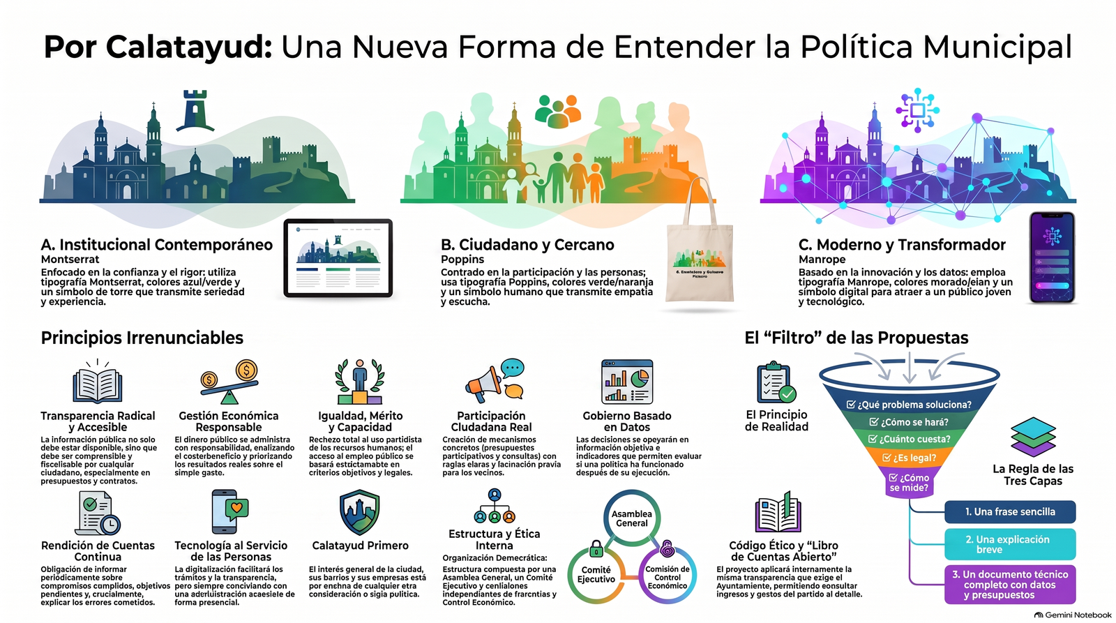 Propuesta de nueva política municipal - Infografía completa